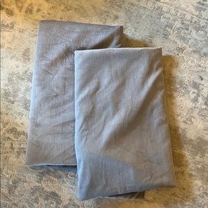 Pottery Barn Teen Gray Corduroy Curtains
